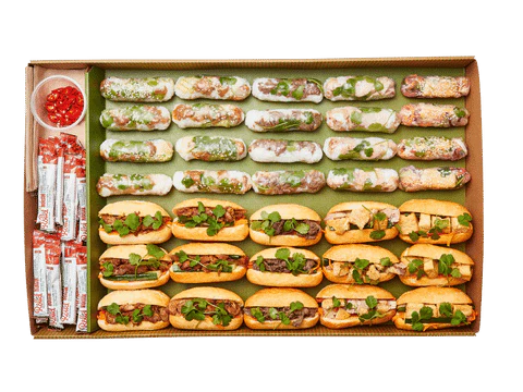 Catering Box 5: Mini Banh Mi & Mini Fresh Rolls Box