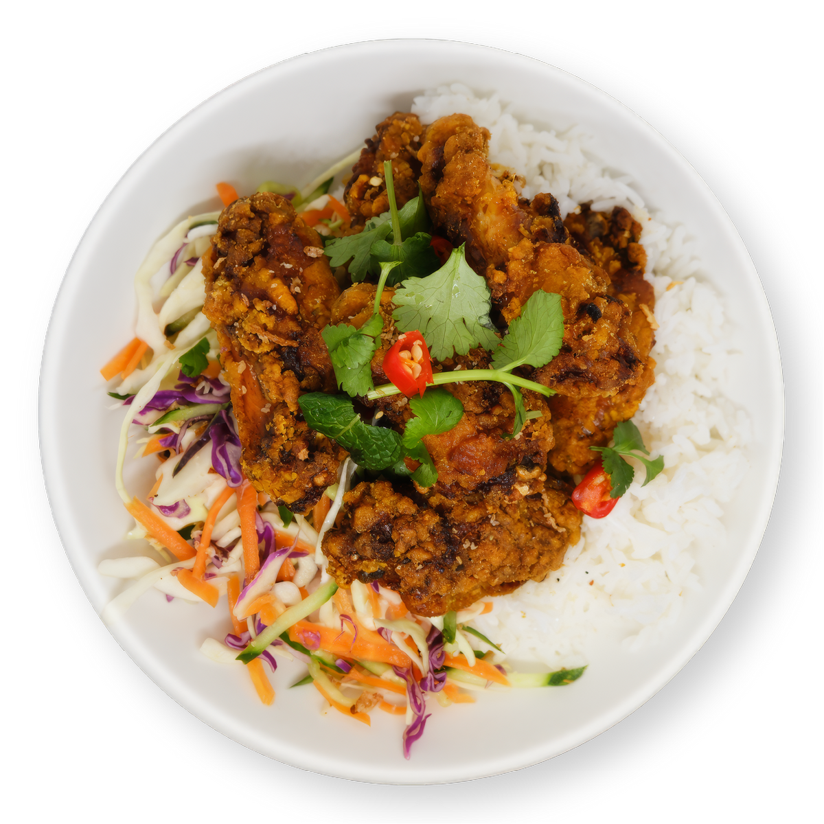 Crispy Chicken Wings Vietnamese Rice (Com)