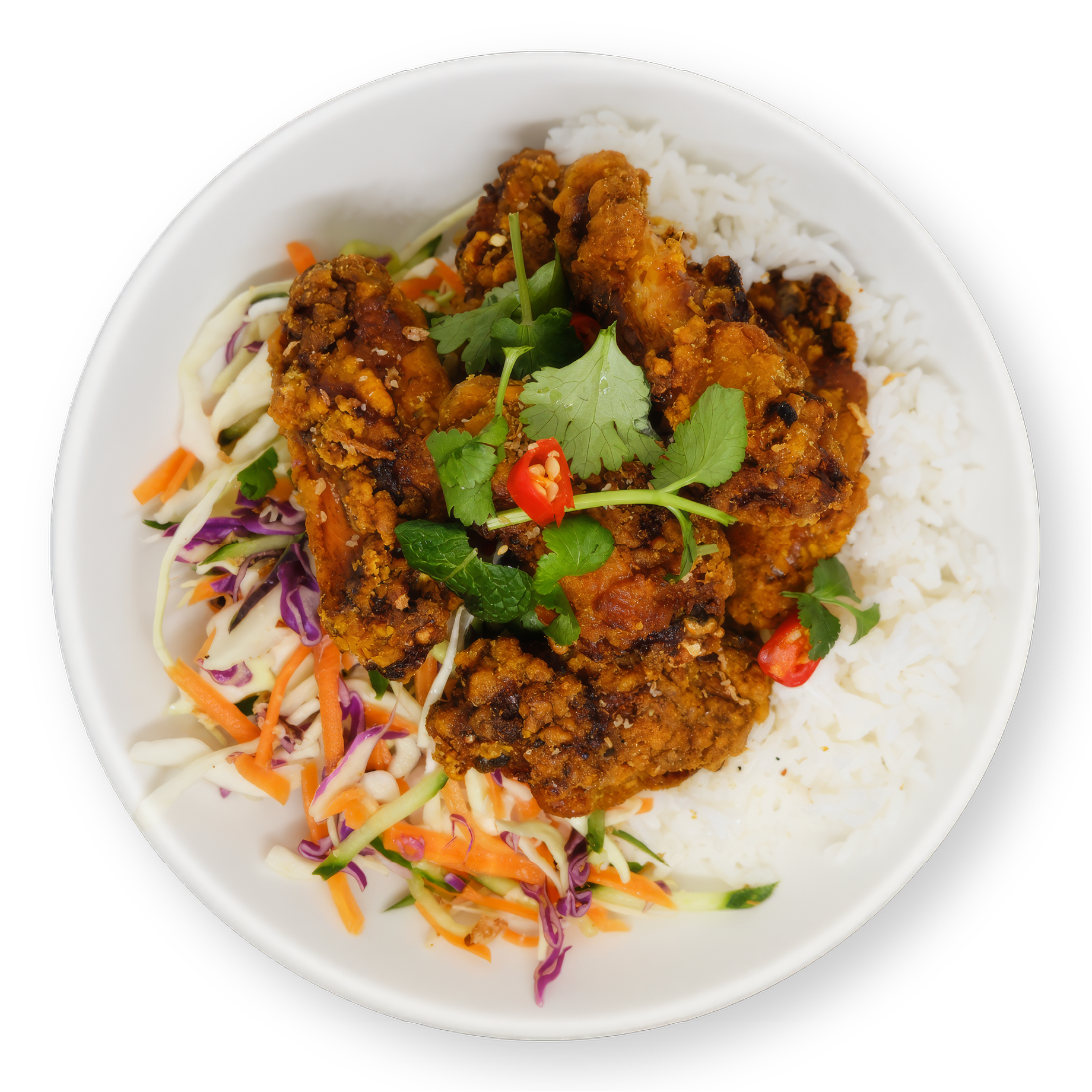Crispy Chicken Wings Vietnamese Rice (Com)
