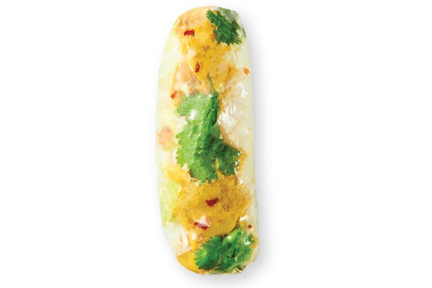 Lemongrass Chilli Chicken Rice Paper Roll