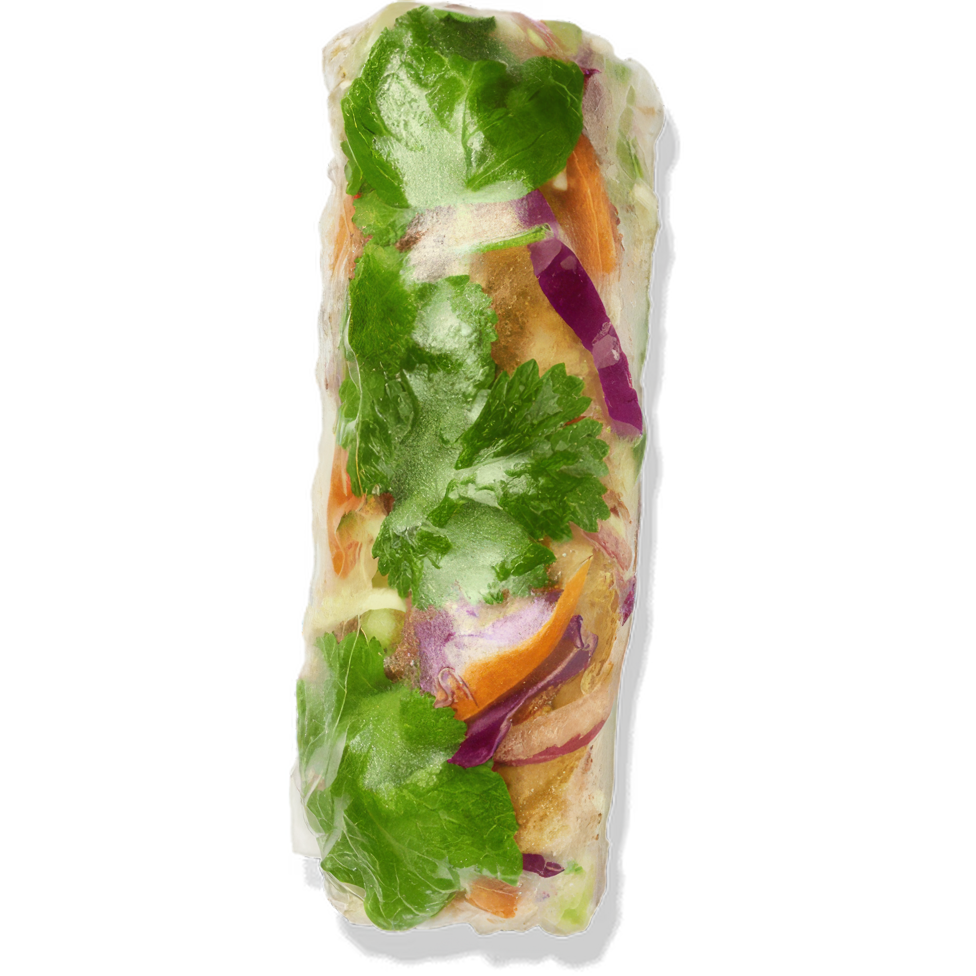 Low Carb Lime Crusted Fish Rice Paper Roll