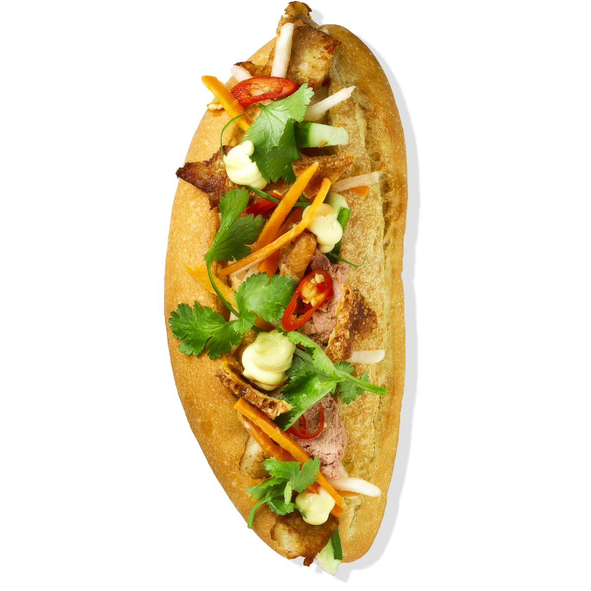 Roast Pork & Crackling Banh Mi