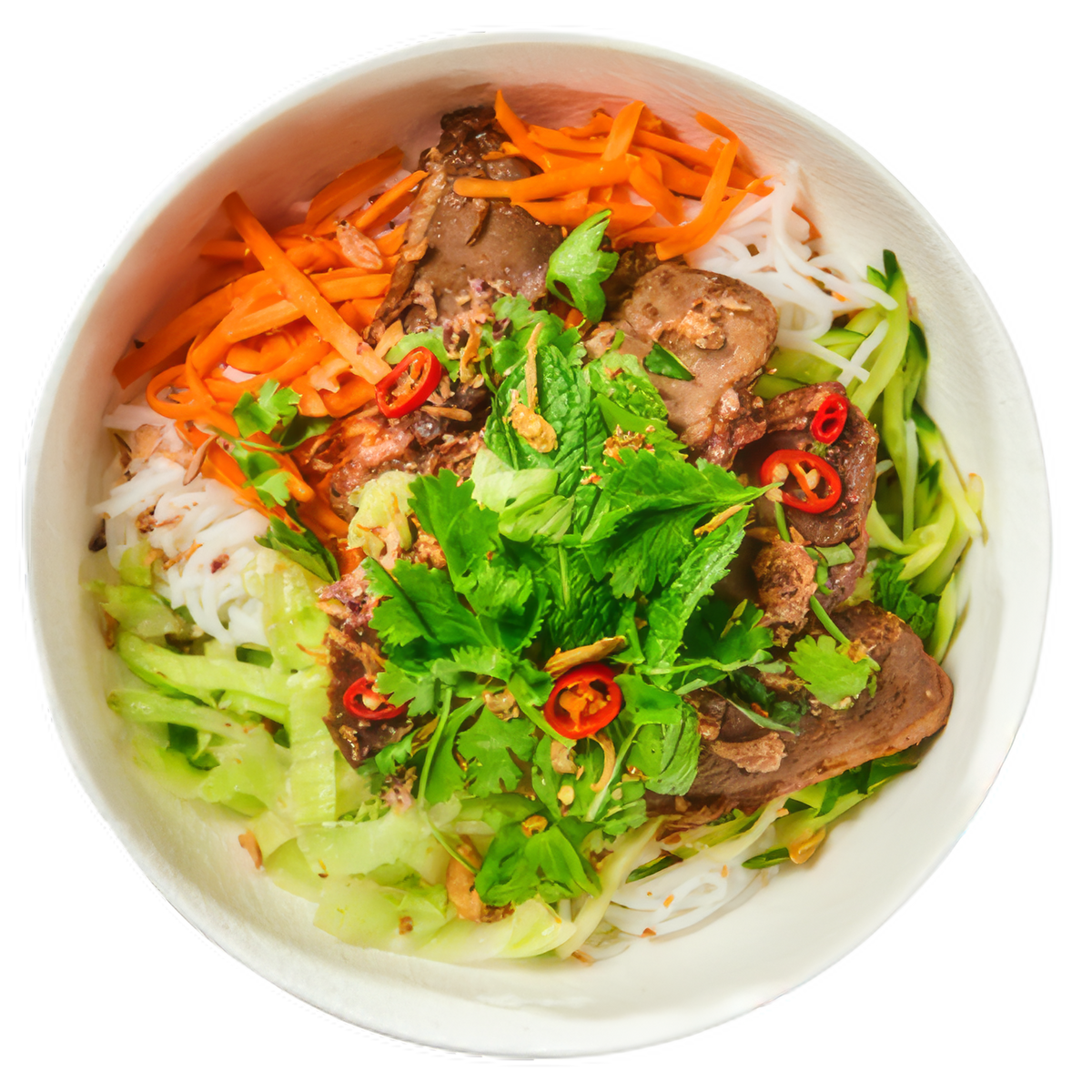 Roast Duck Noodle Salad (Bun)